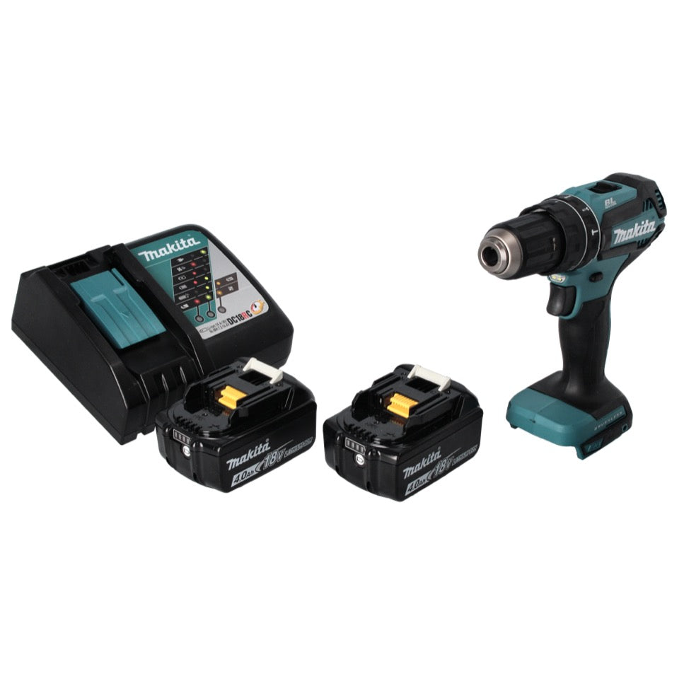 Makita DHP 485 RM perceuse à percussion sans fil 18 V 50 Nm sans balai + 2x batteries 4,0 Ah + chargeur