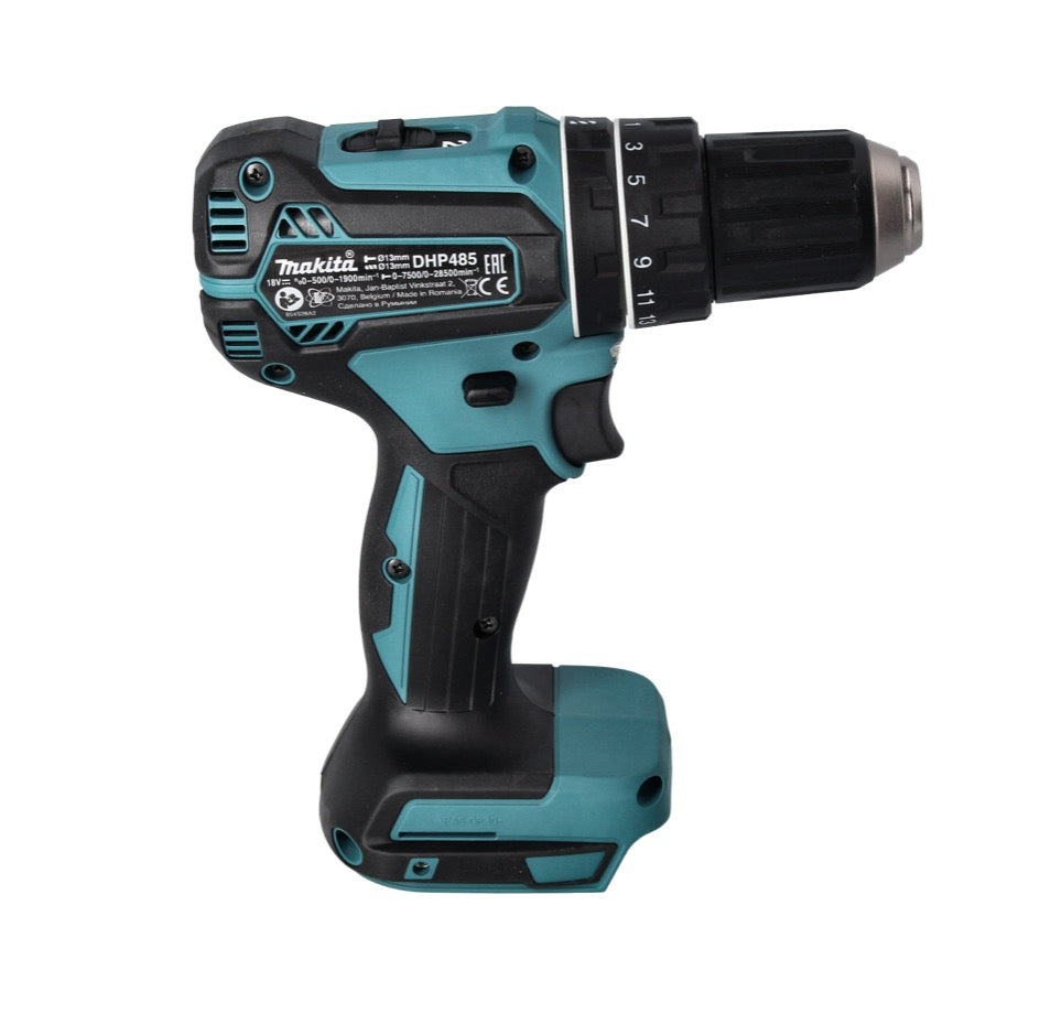 Makita DHP 485 RM Akku Schlagbohrschrauber 18 V 50 Nm Brushless + 2x Akku 4,0 Ah + Ladegerät