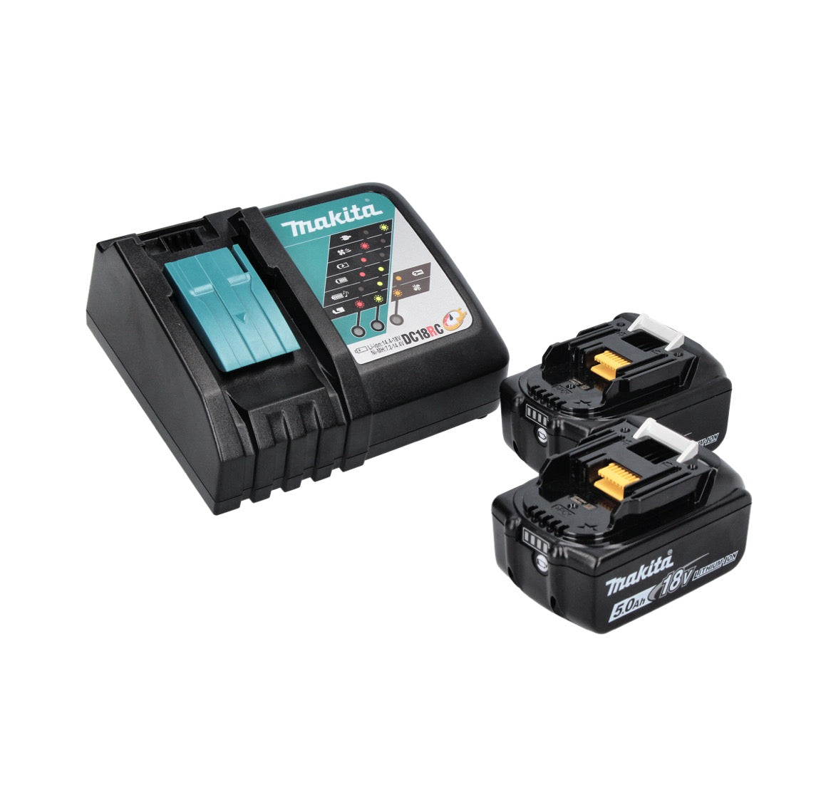 Makita DHP 456 RT perceuse à percussion sans fil 18 V 50 Nm + 2x batteries 5,0 Ah + chargeur