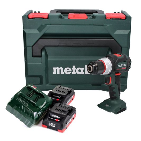 Perceuse à percussion sans fil Metabo SB 18 LT BL 18 V 75 Nm sans balais + 2 batteries 4,0 Ah + chargeur + métaBOX