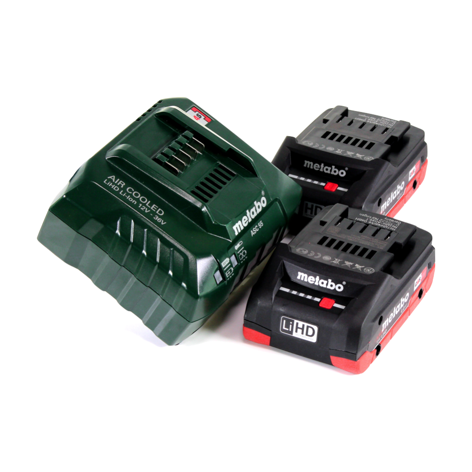 Perceuse à percussion sans fil Metabo SB 18 LT BL 18 V 75 Nm sans balais + 2 batteries 4,0 Ah + chargeur + métaBOX