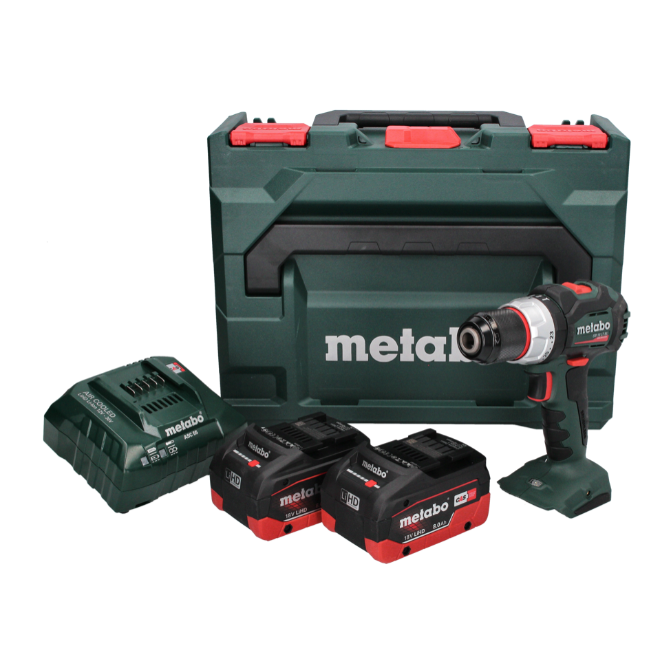 Perceuse à percussion sans fil Metabo SB 18 LT BL 18 V 75 Nm sans balais + 2 batteries 8,0 Ah + chargeur + métaBOX