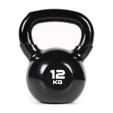 Kugelhantel Kettlebell aus Stahl 12 kg 1 Stk. gummiert