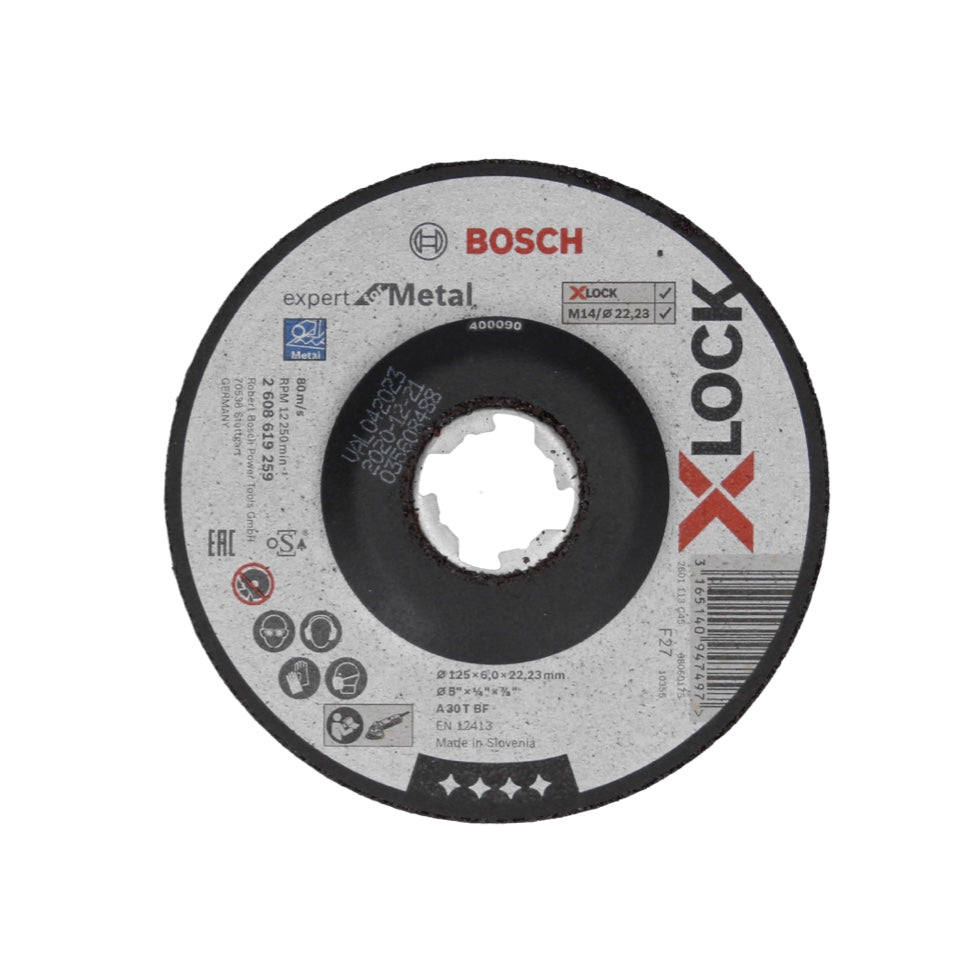 Bosch Expert for Metal Schruppscheibe X-LOCK 125 x 22,23 mm 40 Stk. ( 40x 2608619259 )