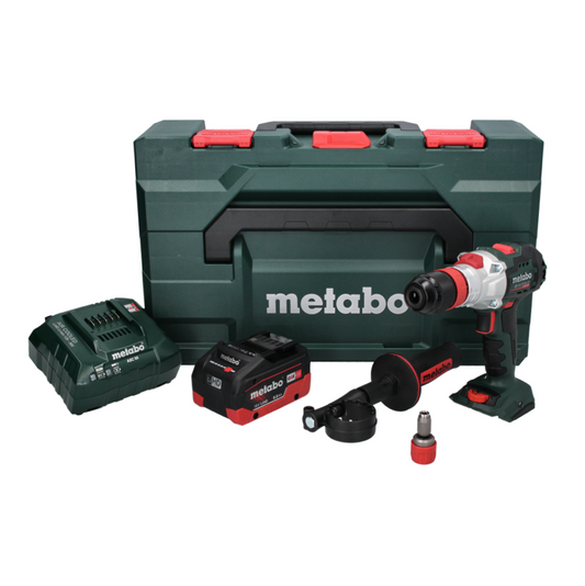 Perceuse à percussion sans fil Metabo SB 18 LTX BL QI 18 V 130 Nm sans balais + 1 batterie 8,0 Ah + chargeur + métaBOX