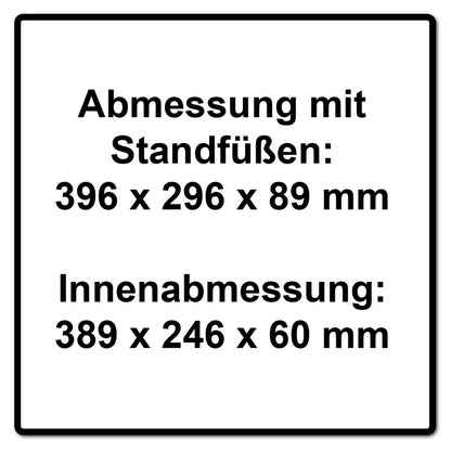 Festool Systainer Organizer SYS3 ORG M 89 6xESB 2 Stk. ( 2x 204854 ) Kleinteile Koffer mit Einsatzboxen - Toolbrothers