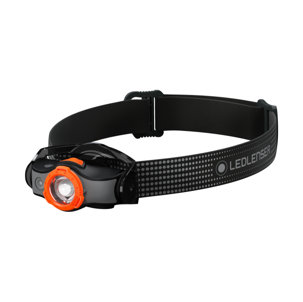 Lampe frontale LED Ledlenser MH5 400 lm IPX4 noir / orange (502143) + 1x batterie + 1x câble de charge