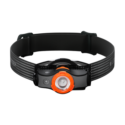 Lampe frontale LED Ledlenser MH5 400 lm IPX4 noir / orange (502143) + 1x batterie + 1x câble de charge