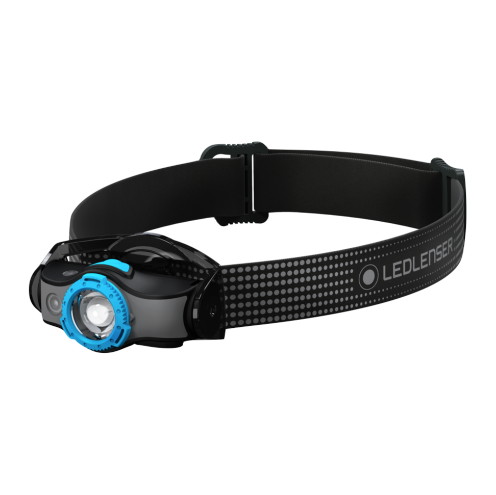 Lampe frontale LED Ledlenser MH5 400 lm IPX4 noir / bleu (502145) + 1x batterie + 1x câble de charge