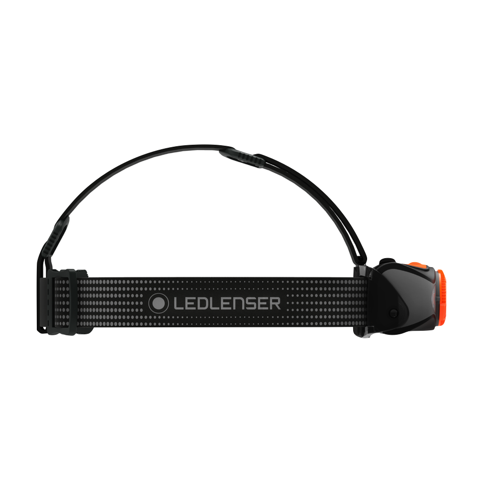 Ledlenser MH7 LED Stirnlampe 600 lm IPX4 Schwarz / Orange ( 502153 ) + 1x Akku + 1x Ladekabel