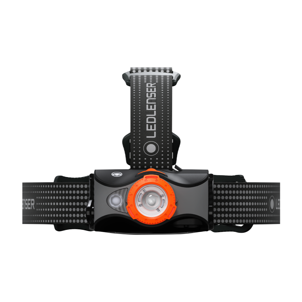 Ledlenser MH7 LED Stirnlampe 600 lm IPX4 Schwarz / Orange ( 502153 ) + 1x Akku + 1x Ladekabel