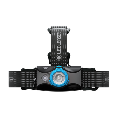 Lampe frontale LED Ledlenser MH7 600 lm IPX4 noir / bleu (502155) + 1x batterie + 1x câble de charge