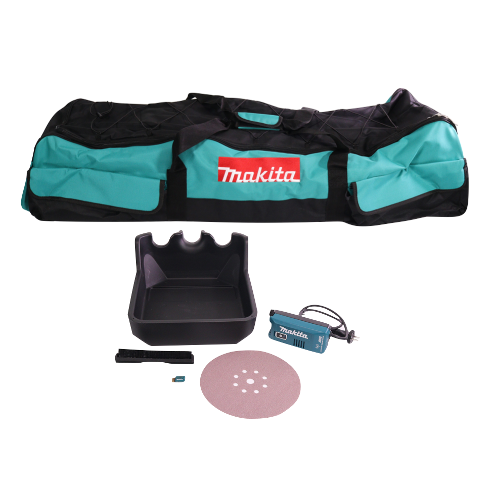 Makita DSL 800 ZX Akku Langhalsschleifer 18 V 225 mm Brushless + Zubehör + Tasche - ohne Akku, ohne Ladegerät