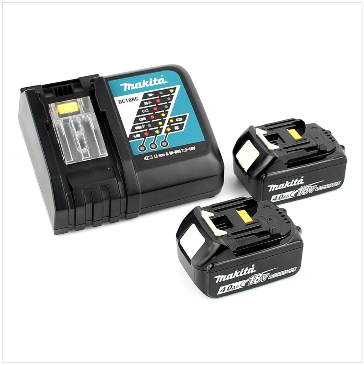 Makita Power Source Kit 18 V ( 197490-7 ) mit 2x BL1840B Akku 4,0 Ah + DC18RC Ladegerät - Toolbrothers