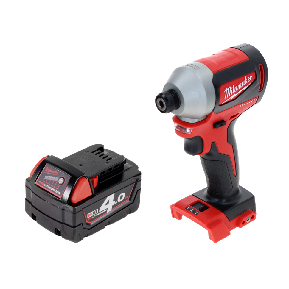 Milwaukee M18 BLID2-401 Akku Schlagschrauber 18 V 180 Nm 1/4" Brushless + 1x Akku 4,0 Ah - ohne Ladegerät