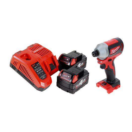 Milwaukee M18 BLID2-402FC Akku Schlagschrauber 18 V 180 Nm 1/4" Brushless + 2x Akku 4,0 Ah + Ladegerät