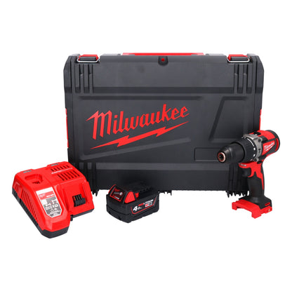 Milwaukee M18 BLPD2-401X Akku Schlagbohrschrauber 18 V 82 Nm Brushless + 1x Akku 4,0 Ah + Ladegerät + HD Box