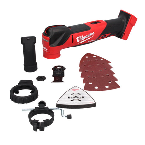 Multiherramienta a batería Milwaukee M18 FMT-0 18 V sin escobillas + set de accesorios - sin batería, sin cargador