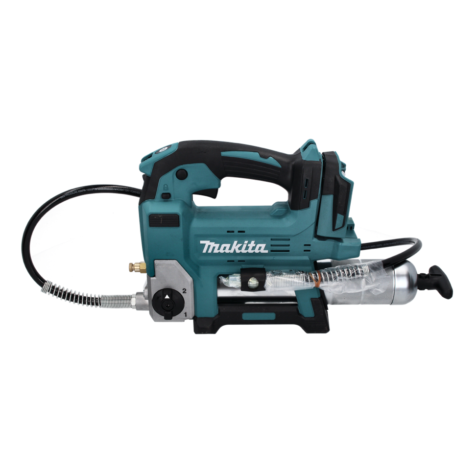 Makita DGP 180 RG1 Akku Fettpresse 18 V 690 bar + 1x Akku 6,0 Ah + Ladegerät