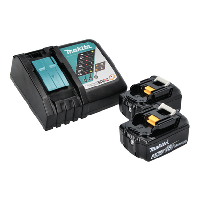 Makita DSL 800 RMX ponceuse à long col avec batterie 18 V 225 mm sans balais + 2x batteries 4,0 Ah + chargeur + accessoires + sac