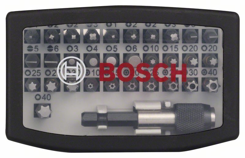 Bosch 32 teiliges Bit Set in robuster Box grau ( 2607017319 ) - Toolbrothers