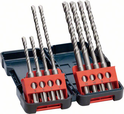 Bosch Hammerbohrer SDS-plus-3 Tough Box 8tlg. ( 2607019902 ) Bohr Set Long Life für Bohrhammer und Bohrmaschine mit SDS plus - Toolbrothers