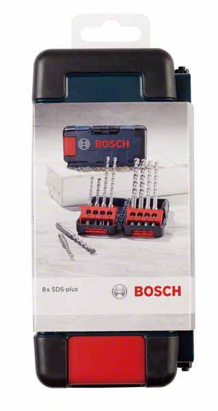 Bosch Hammerbohrer SDS-plus-3 Tough Box 8tlg. ( 2607019902 ) Bohr Set Long Life für Bohrhammer und Bohrmaschine mit SDS plus - Toolbrothers