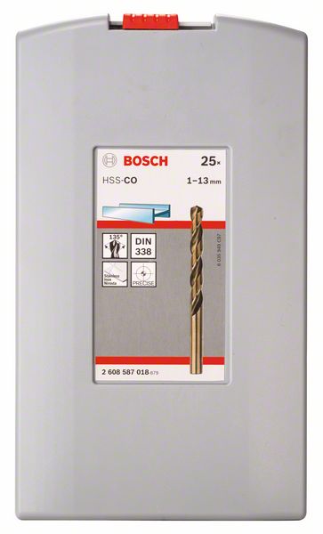 Bosch Pro Box Metallbohrer Set HSS 25tlg. 1-13 mm ( 2608587018 ) - Toolbrothers