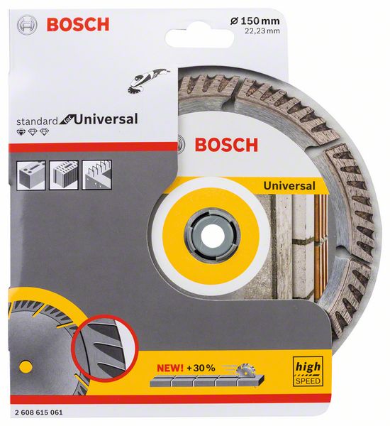 Bosch Standard for Universal Diamanttrennscheibe 150 x 22,23 mm ( 2608615061 ) - Toolbrothers