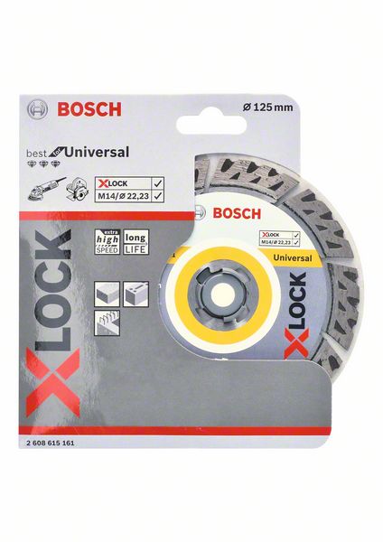 Bosch Diamant Trennscheibe X-LOCK 125 x 22,23mm Best for Universal ( 2608615161 ) - Toolbrothers