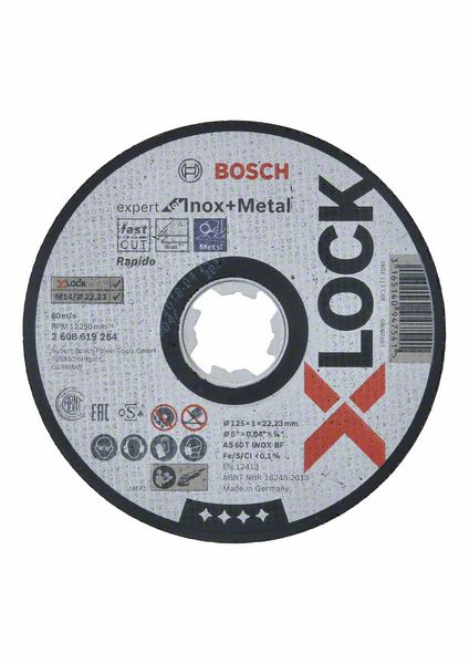 Bosch Expert for Inox & Metal Trennscheibe X-LOCK 125 x 22,23 mm ( 2608619264 ) - Toolbrothers