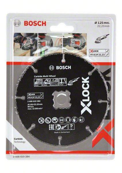 Bosch Trennscheibe X-LOCK Carbide Multiwheel 125x1x22,23mm ( 2608619284 )