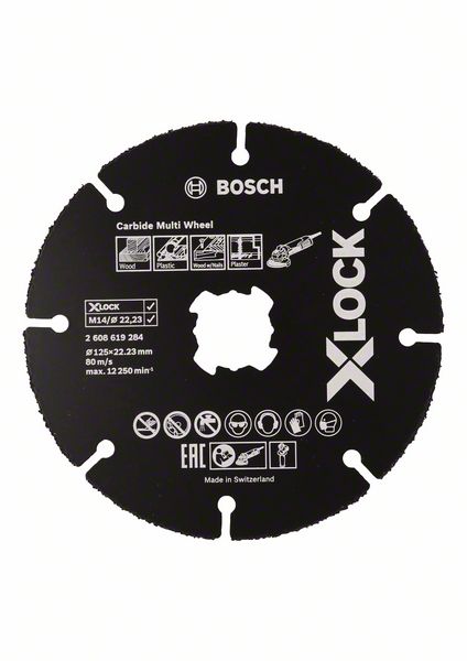 Bosch Trennscheibe X-LOCK Carbide Multiwheel 125x1x22,23mm ( 2608619284 )