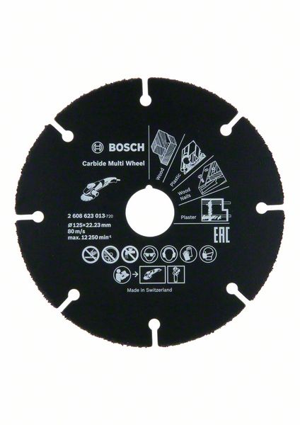 Bosch Carbide Multi Wheel Hartmetall Trennscheibe 125 mm ( 2608623013 ) - Toolbrothers