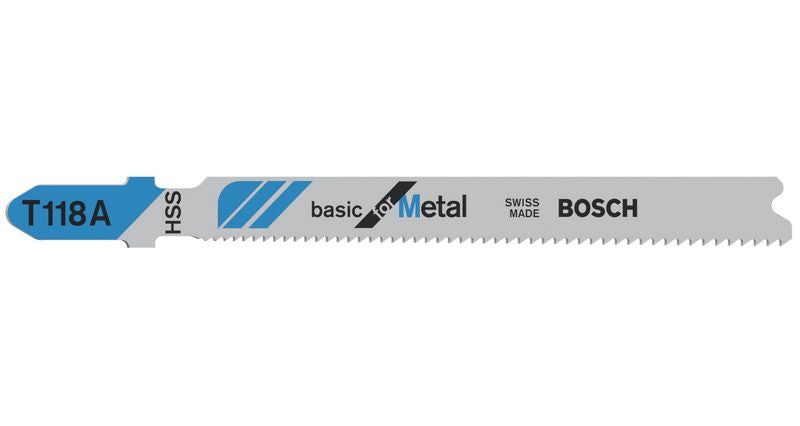 Bosch T 118 A Stichsägeblätter Basic for Metal 5 Stk. 92 mm ( 2608631013 ) - Toolbrothers