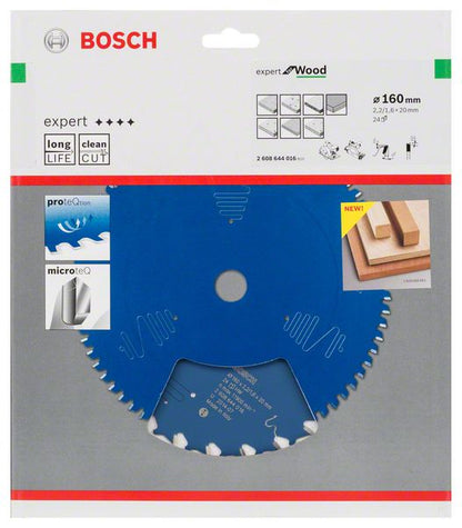 Bosch Kreissägeblatt Expert for Wood 160 x 20 x 2,2 mm 24 Zähne ( 2608644016 ) - Toolbrothers