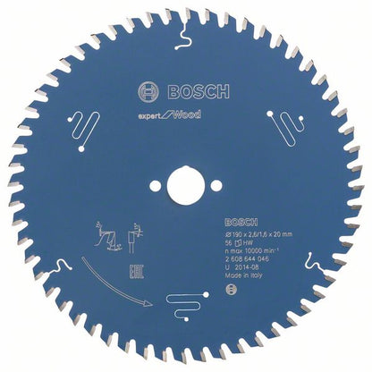 Bosch Expert for Wood Kreissägeblatt 190 x 20 x 2,6 mm 56 Zähne für Holz ( 2608644046 )