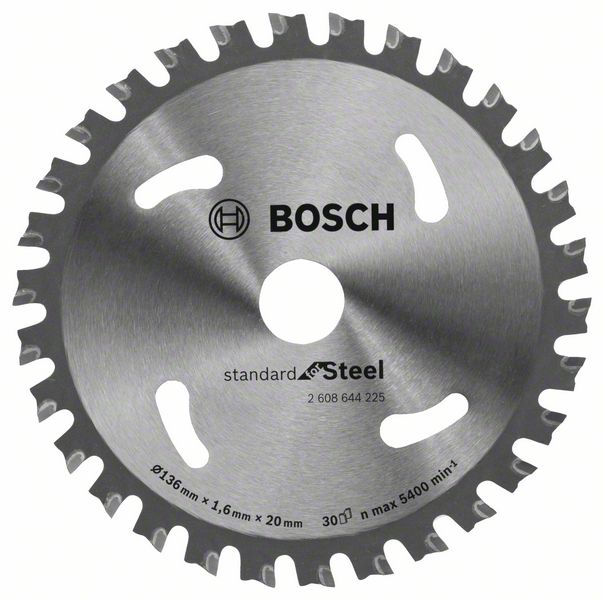 Bosch Kreissägeblatt Standard for Steel 136 x 20 x 1,6 mm 30 Zähne ( 2608644225 ) - Toolbrothers