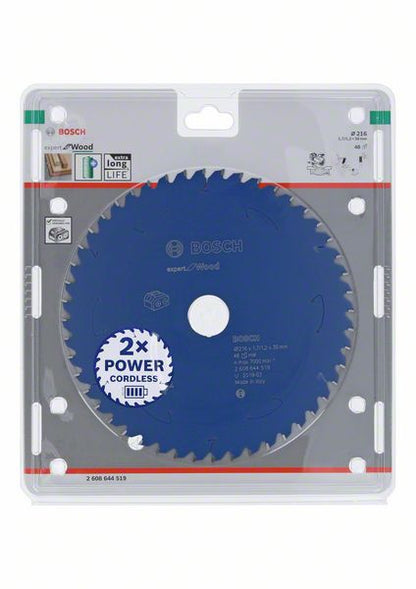 Bosch Kreissägeblatt Expert for Wood 216 x 1,2 x 30 mm 48 Zähne für Holz ( 2608644519 ) - Toolbrothers