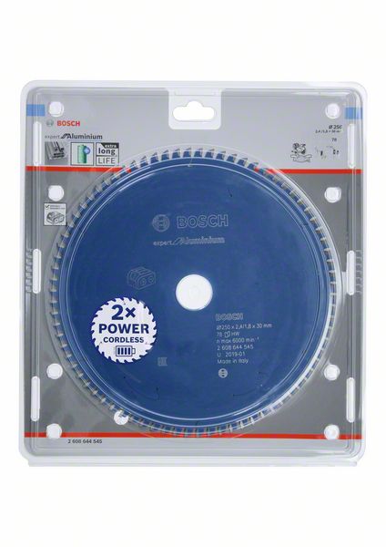 Bosch Kreissägeblatt Expert for Aluminium 250x1,8x30mm 78 Zähne ( 2608644545 ) - Toolbrothers