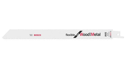 Bosch 5 Säbelsägeblätter 225 mm Flexible for Wood and Metal S 1122 HF / S1122HF ( 2608656021 ) - Toolbrothers