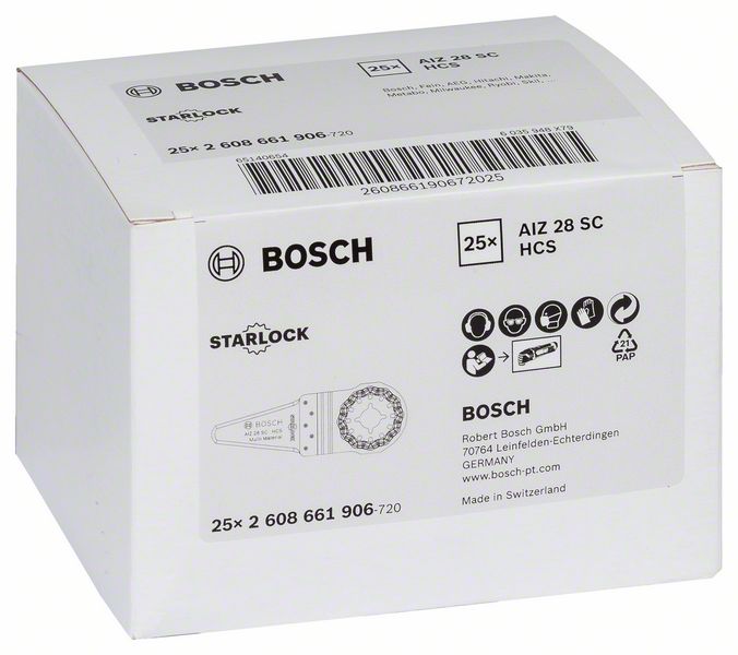 Bosch HCS AIZ 28 SC Universal Fugenschneider Starlock 28 x 40 mm 25 Stk. ( 2608661906 ) für Silikon - Toolbrothers