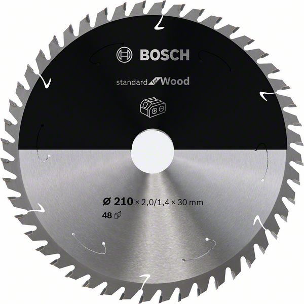 Bosch Professional Standard for Wood Kreissägeblatt 210 x 30 x 1,7 mm 48 Zähne ( 2608837714 ) - Toolbrothers