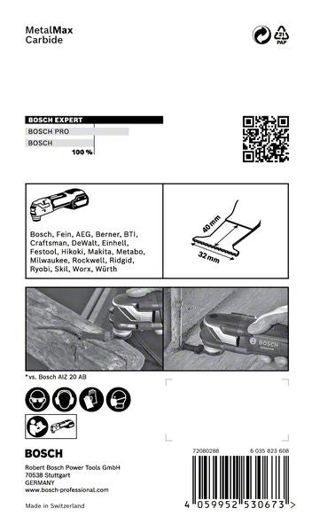 Bosch EXPERT AIZ 32 AIT Tauchsägeblatt Starlock 32 x 40 mm 5 Stk. ( 2608900015 ) für Metall Carbide MetalMax - Nachfolger von 2608662033