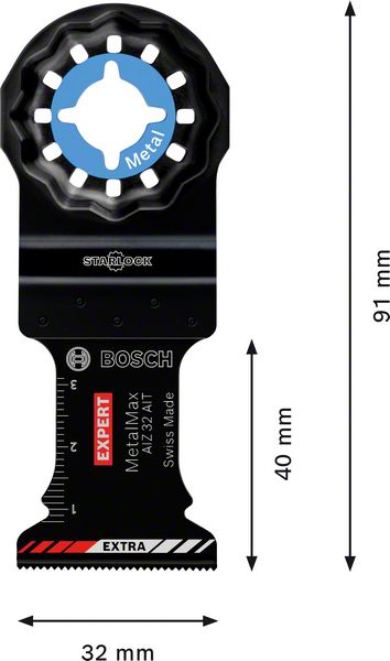 Bosch EXPERT AIZ 32 AIT Tauchsägeblatt Starlock 32 x 40 mm 5 Stk. ( 2608900015 ) für Metall Carbide MetalMax - Nachfolger von 2608662033