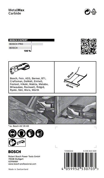 Bosch EXPERT AIZ 45 AIT Tauchsägeblatt Starlock 45 x 40 mm 1 Stk. ( 2608900018 ) für Metall Carbide MetalMax - Nachfolger von 2608664348