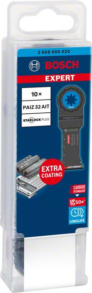 Bosch EXPERT PAIZ 32 AIT Tauchsägeblatt Starlock Plus 32 x 50 mm 10 Stk. ( 2608900020 ) für Metall Carbide MetalMax - Nachfolger von 2608664495