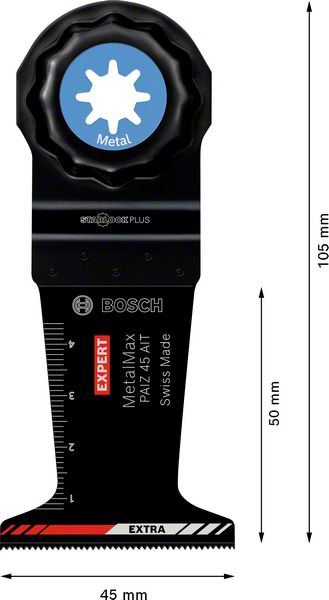 Bosch EXPERT MetalMax PAIZ 45 AIT Tauchsägeblatt Starlock Plus 45 x 50 mm 1 Stk. ( 2608900021 ) für Metall Carbide - Toolbrothers