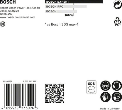 Bosch Expert SDS max 8X Hammerbohrer 22 x 720 mm ( 2608900235 ) für Stahlbeton Stein Carbide Technology