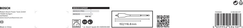 Bosch EXPERT SelfCut Speed ​​​​jeu de forets à fraiser plats 10 - 32 mm 13 pièces (2608900336) pour le bois - successeur du 2608587010